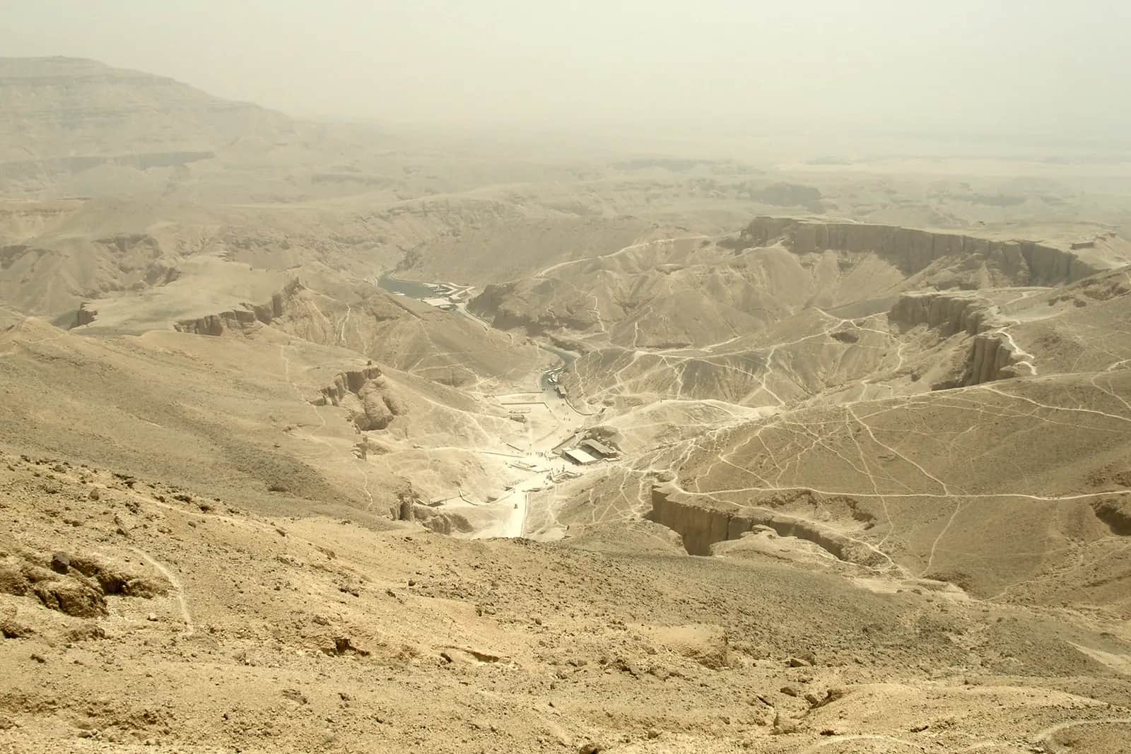 Desert cliffs at the Valley of the Kings